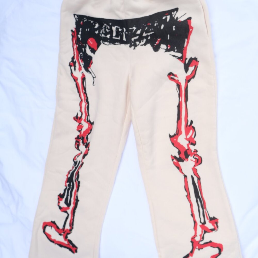 TERMINATOR SLELETON PRINT OVERSIZE SWEATPANTS SMALL